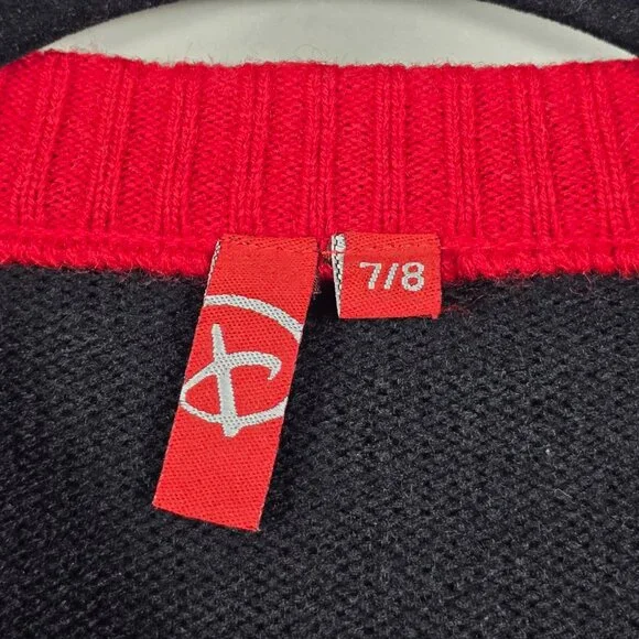 Vintage Y2K Disney Jeans Racing Team Wool Blend Youth Size 7/8 Sweater - Picture 3 of 6